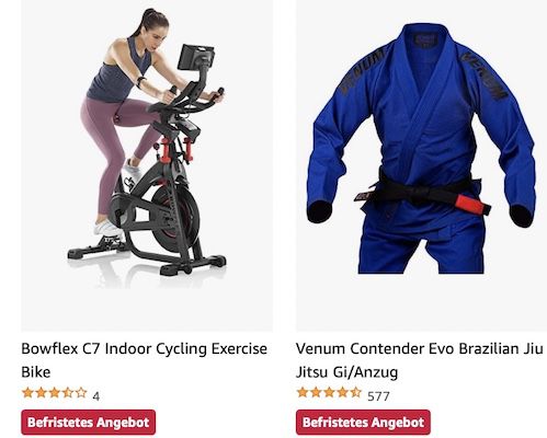 Amazon: NordicTrack, Bowflex und Ultrasport Sportprodukte