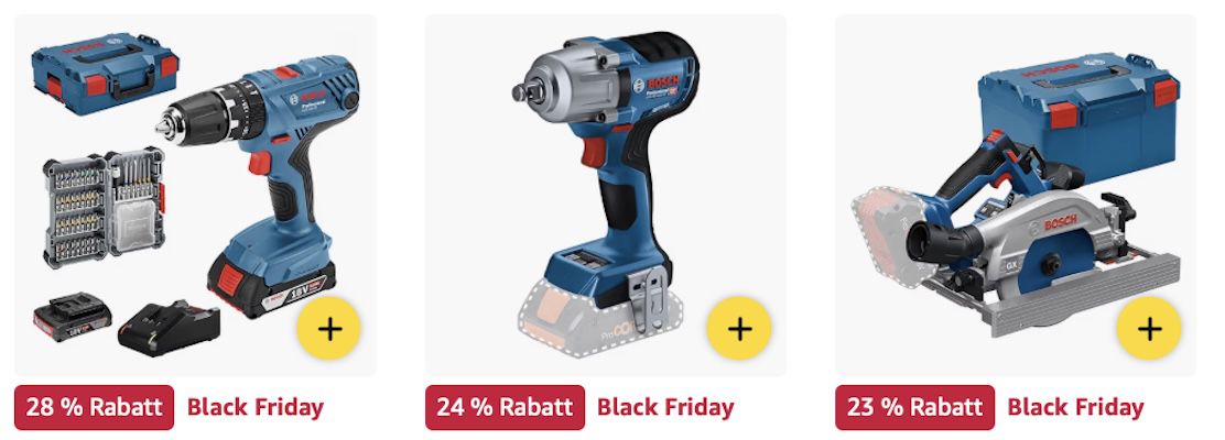 🔝🛠️ Amazon: Bis zu 51% Rabatt auf BOSCH Professional Elektrowerkzeuge und Messtechnik