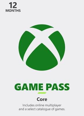 Xbox Game Pass Core   12 Monate Mitgliedschaft für 40,49€ (statt 55€)