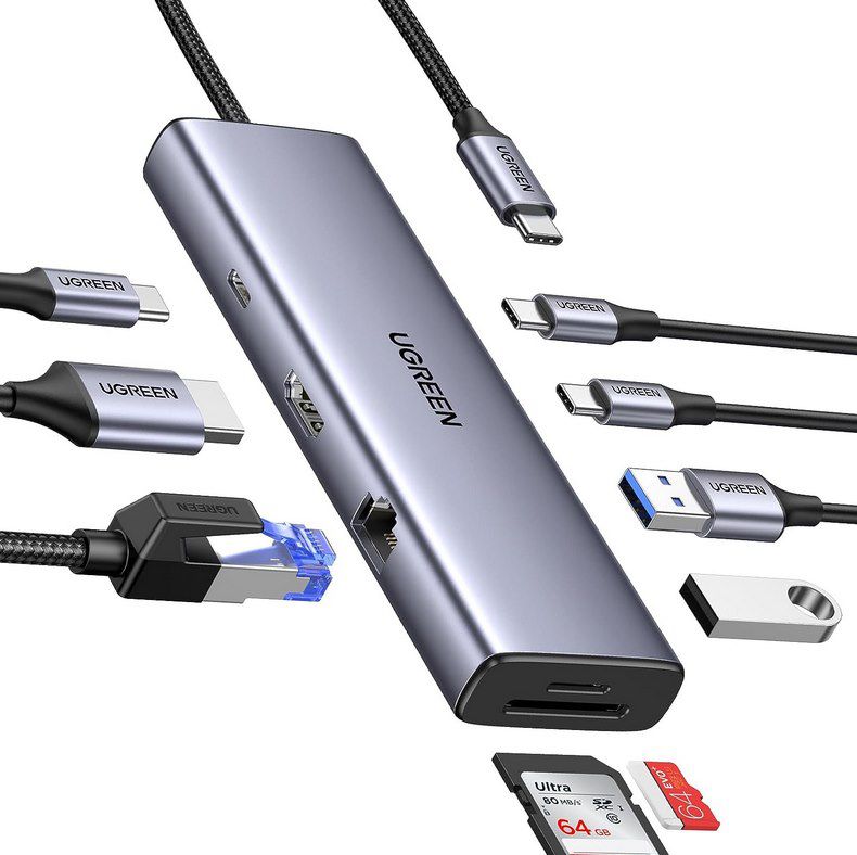 UGREEN Revodok USB C Hub mit 4k 60Hz &100W PD für 47,99€ (statt 60€)