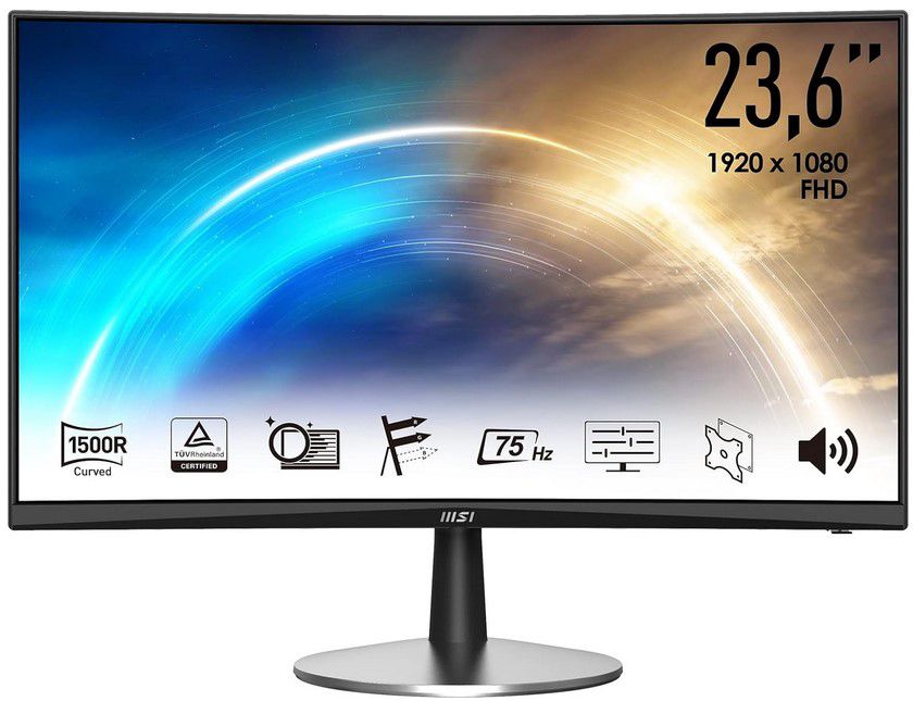 MSI Pro MP242CDE curved 24 Zoll Office FHD Monitor für 79€ (statt 119€)