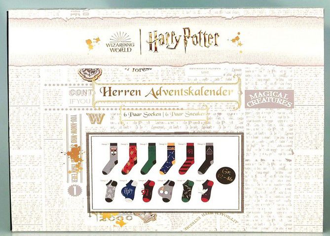 Harry Potter Socken Adventskalender Herren oder Damen für 18,99€ (statt 22€)