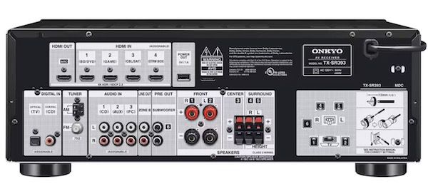 Onkyo TX SR393 AV Receiver mit Dolby Atmos für 229€ (statt 345€)