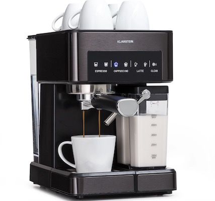 Klarstein Espresso Siebträgermaschine mit Milchaufschäumer für 113,89€ (statt 180€)