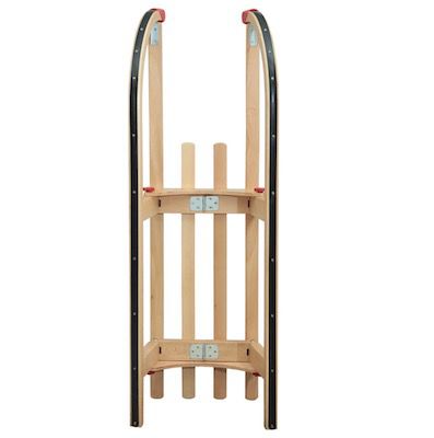 Holz Faltschlitten klappbar 110 cm mit Zugseil für 50,94€ (statt 64€)