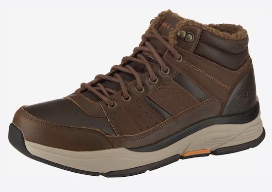 Skechers Benago Leder Schnürboots in Braun für 42,71€ (statt 70€)