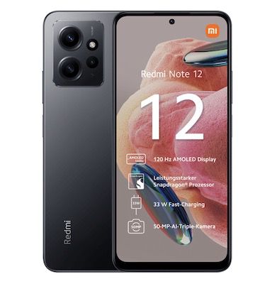 Xiaomi Redmi Note 12 + o2 Allnet 6GB LTE für nur 7,99€ mtl.