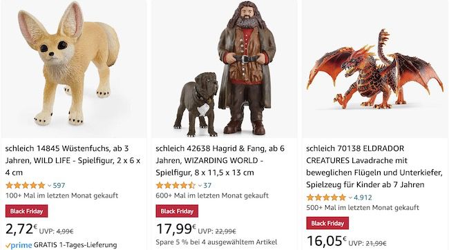 Schleich Spielzeug drastisch reduziert   z.B. Eldrador Master Roboter 22,65€ (statt 29€)