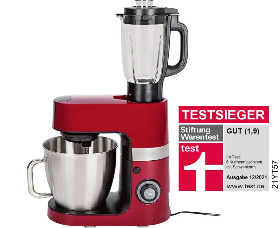 Silvercrest SKMP 1300 D3 rote Küchenmaschine für 77,35€ (statt 110€)