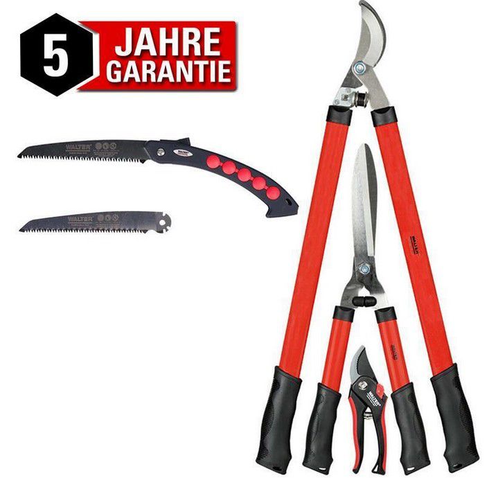 WALTER 4 tlg Gartenscheren Set für 19,99€ (statt 28€)