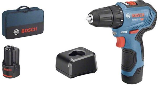 Bosch Ak­ku Bohr­schrau­ber GSR 12V 30 inkl. 2 Akkus für 88€ (statt 100€)