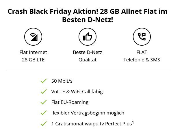 🔥 Telekom Allnet Flat mit 28GB LTE inkl. VoLTE & WiFi Call für 9,99€ mtl.