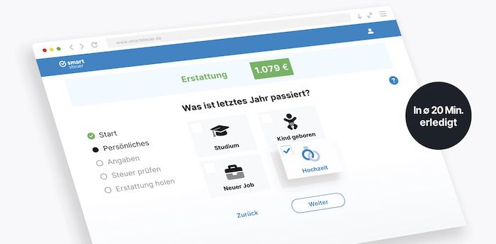 Smartsteuer: 30% Rabatt auf eure nächste Steuererklärung