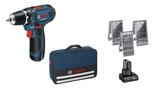 Bosch Professional GSR 12V 15 System Akkuschrauber Set für 107,91€ (statt 124€)