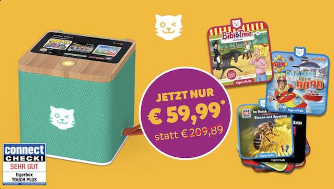 Magenta Moments: Tiger Media tigerbox Touch Plus + 10 Tigercards für 59,99€ (statt 100€)