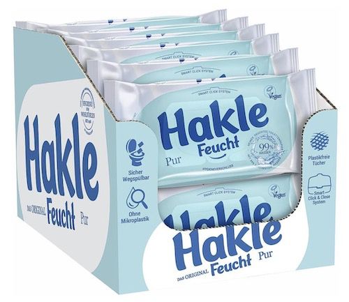 504er Pack Hakle Feucht Pur feuchtes Toilettenpapier für 11,88€ (statt 20€)