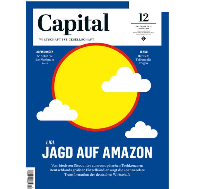 12 Ausgaben der Finanz-Zeitschrift CAPITAL für 118,80€ + Prämie: 90€ Gutschein