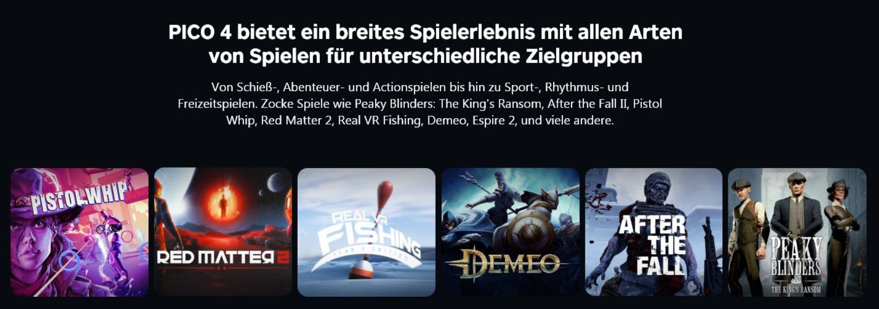 PICO 4 All in One VR Headset 128GB für 309€ (statt 350€)