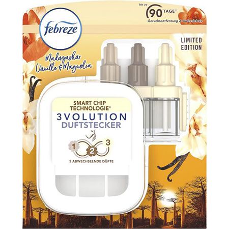 Febreze 3Volution Duftstecker Vanille & Magnolie Starter Set für 4,99€ (statt 12€)