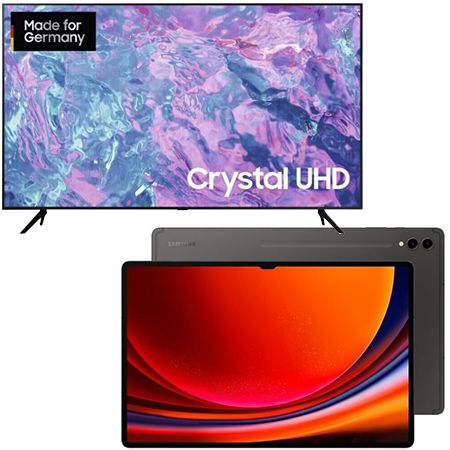 Samsung Galaxy Tab S9 Ultra 1TB + 50 Crystal UHD TV für 1.559€ (statt 1.718€)