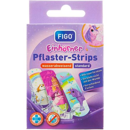 10er Pack Figo Einhorn Kinder Pflaster für 1€