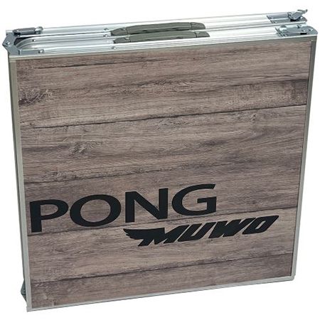 MUWO Wood Look Bierpong Tisch Set mit 22 Bechern für 53,18€ (statt 80€)