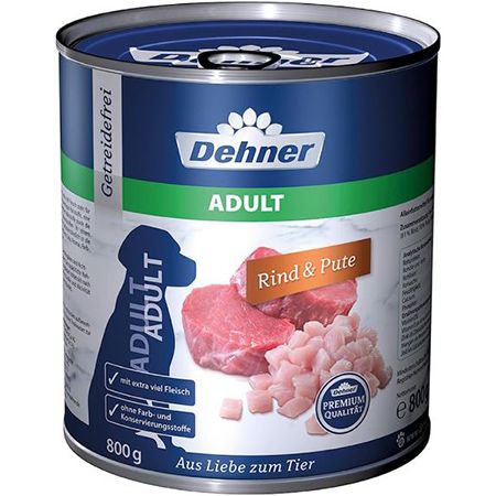 4,8 Kg Dehner Premium Hundefutter Adult, Rind und Pute für 8,99€ (statt 14€)