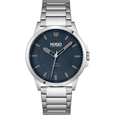 Hugo #First Analog Herren Edelstahl Quarzuhr für 69,99€ (statt 90€)