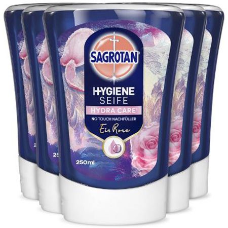 5er Pack Sagrotan No Touch Eis Rose Limited Edition für 13,09€ (statt 16€)