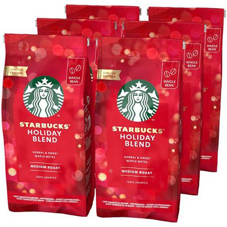 6er Pack Starbucks Holiday Blend Kaffeebohnen für 24,99€ (statt 32€)
