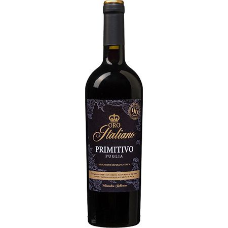 6 Flaschen Oro Italiano Primitivo Puglia Rotwein für 31,14€ (statt 65€)