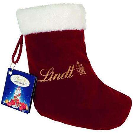 Lindt Schokolade Santa Socke gefüllt mit Schokolade, 250g für 12,23€ (statt 14€)
