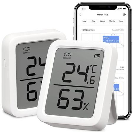 2er Pack SwitchBot Innen Thermo  & Hygrometer für 23,93€ (statt 36€)