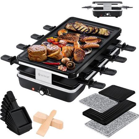 Kesser Raclette Grill mit Naturgrillstein für 8 Personen für 62,80€ (statt 75€)