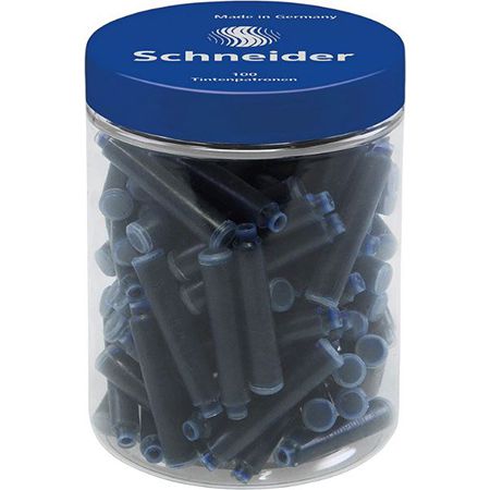 100er Pack Schneider 6803 Tintenpatronen, königsblau für 4,15€ (statt 7€)