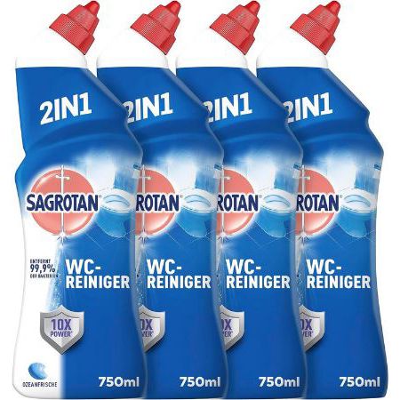 4er Pack Sagrotan WC Reiniger Ozeanfrische, 750 ml für 9,07€ (statt 12€)