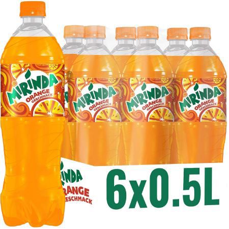 6er Pack Mirinda Orange Classic Limonade, 0,5L ab 3,55€ (statt 5€)