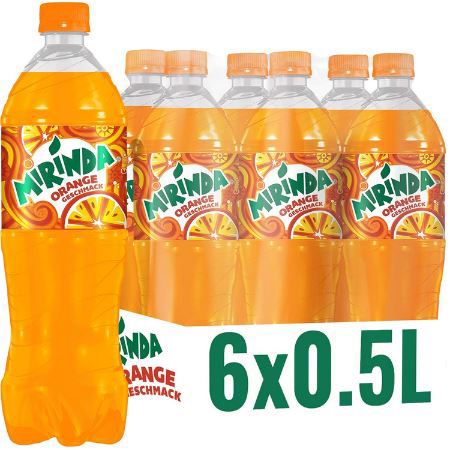 6er Pack Mirinda Orange Classic Limonade, 0,5L ab 3,55€ + Pfand (statt 5€)