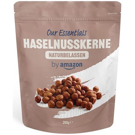 200g Our Essentials by Amazon Haselnusskerne, ungesalzen ab 2,02€