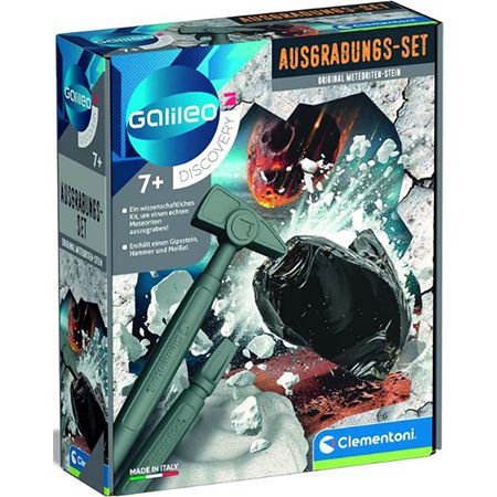 Clementoni Galileo Discovery Meteoriten Stein Ausgrabungs Set für 6,92€ (statt 15€)