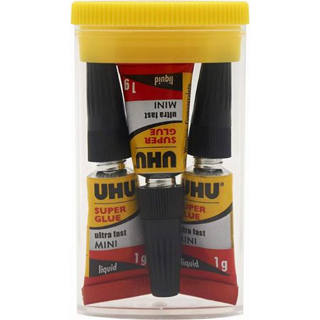 3er Pack UHU Sekundenkleber blitzschnell Minis, 3 x 1g für 3,75€ (statt 6€)