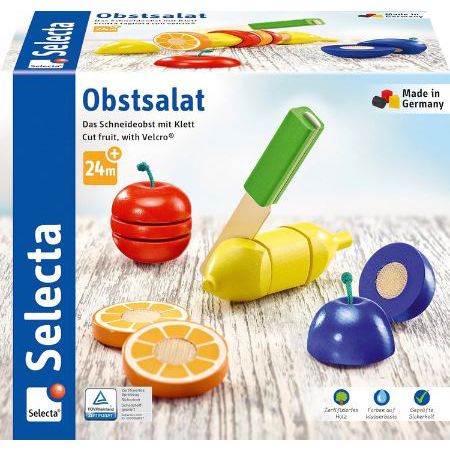 Selecta Obstsalat, Klett & Schneidespielzeug aus Holz für 13,99€ (statt 19€)