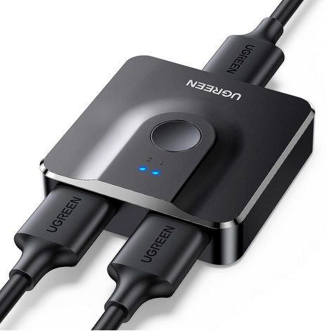 UGREEN 2in1 HDMI 2.0 Switch 4K@60Hz für 6,39€ (statt 8€)