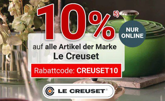 Extra 10% auf Le Creuset Sale: z.B. 3 teiliges Starterset in Orange für 131,94€ (statt 160€)