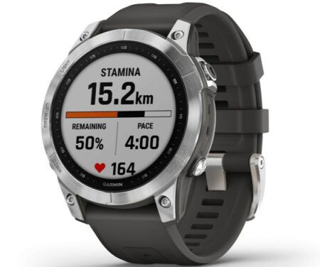 Garmin fēnix 7 Silver 47mm mit GPS für 379€ (statt 425€)