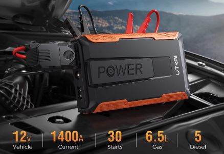UTRAI T1 Starthilfe & Powerbank mit 1.400A für 29,19€ (statt 37€)