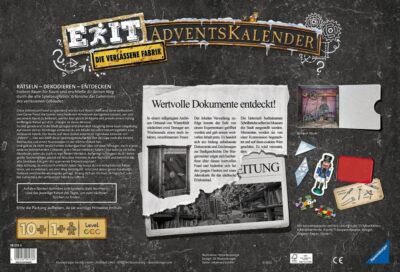 Ravensburger Exit Adventskalender Die verlassene Fabrik ab 10€ (statt 20€)