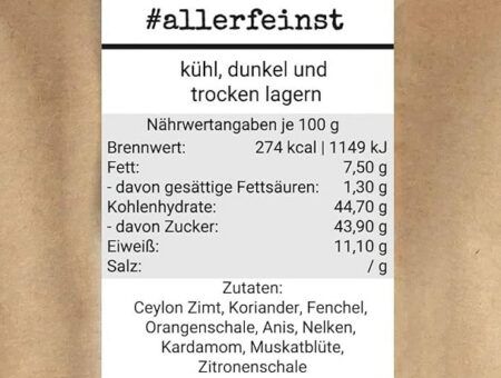 allerFeinst!   Omas Wintergeheimnis Lebkuchengewürz 100g für 6,90€ (statt 9€)