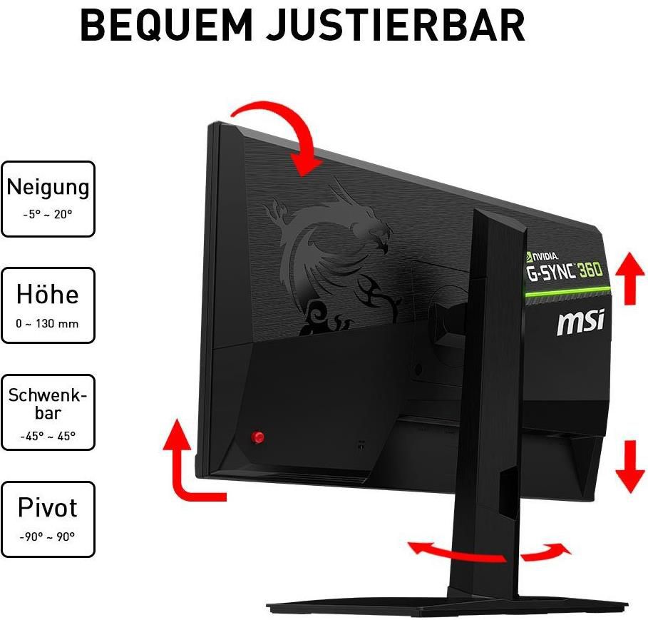 MSI Oculux NXG253RDE 24,5 Zoll FHD Gaming Monitor für 499€ (statt 664€)