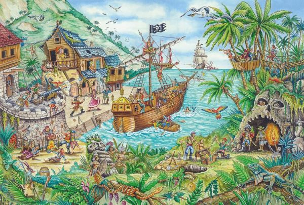 Schmidt Spiele In der Piratenbucht Puzzle inkl. Piratenflagge für 9,99€ (statt 14€)